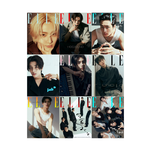 ENHYPEN - ELLE MAGAZINE 2025 APRIL ISSUE COVER SET