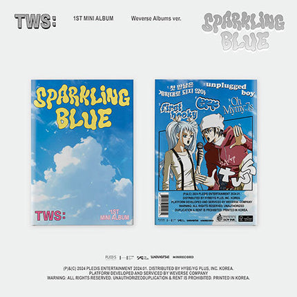 TWS - SPARKLING BLUE 1ST MINI ALBUM WEVERSE ALBUMS VER. - COKODIVE