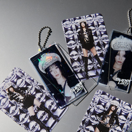 (G)I-DLE - SUPER LADY OFFICIAL MD SLIDE ACRYLIC KEYRING PHOTOCARD SET 2 VER. - COKODIVE