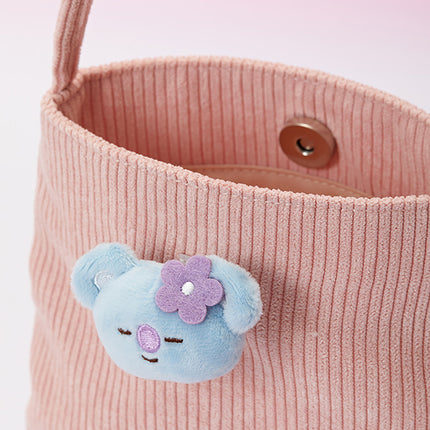 BT21 - SPRING DAYS MINI CORDUROY CROSSBODY BAG KOYA - COKODIVE