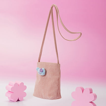 BT21 - SPRING DAYS MINI CORDUROY CROSSBODY BAG MANG - COKODIVE