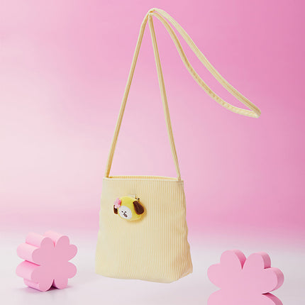 BT21 - SPRING DAYS MINI CORDUROY CROSSBODY BAG CHIMMY - COKODIVE