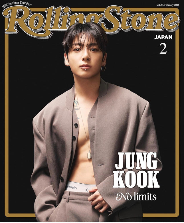 BTS JUNGKOOK - ROLLINGSTONE JAPAN MAGAZINE FEBRUARY ISSUE COVER