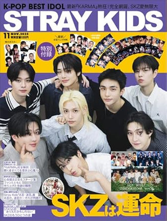 STRAY KIDS - K POP BEST IDOL JAPAN NOVEMBER ISSUE COVER - COKODIVE