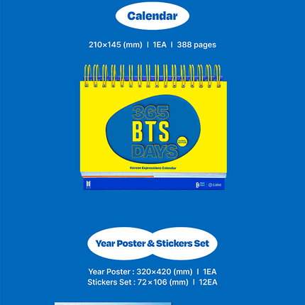 BTS - 365 BTS DAYS KOREAN EXPRESSIONS CALENDAR - COKODIVE