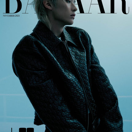 STRAY KIDS LEE KNOW - BAZAAR MAGAZINE 2025 NOVEMBER ISSUE COVER A - COKODIVE