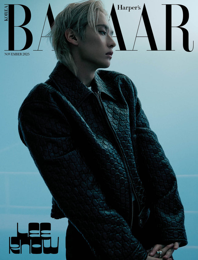 STRAY KIDS LEE KNOW - BAZAAR MAGAZINE 2025 NOVEMBER ISSUE COVER A - COKODIVE
