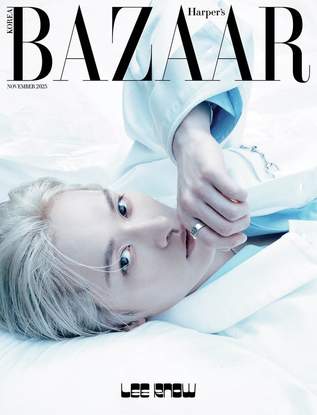 STRAY KIDS LEE KNOW - BAZAAR MAGAZINE 2025 NOVEMBER ISSUE COVER B - COKODIVE