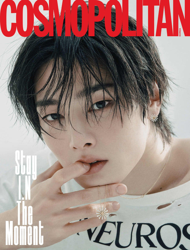 STRAY KIDS I.N - COSMOPOLITAN MAGAZINE 2025 DECEMBER ISSUE COVER B - COKODIVE