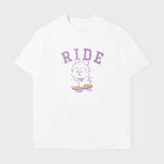 BT21 BASIC SHORT SLEEVE TSHIRT WHITE MANG - COKODIVE