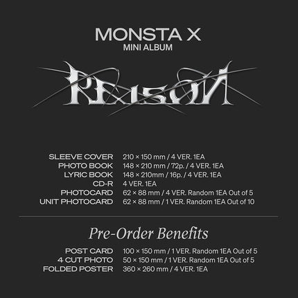 MONSTA X - REASON 12TH MINI ALBUM - COKODIVE