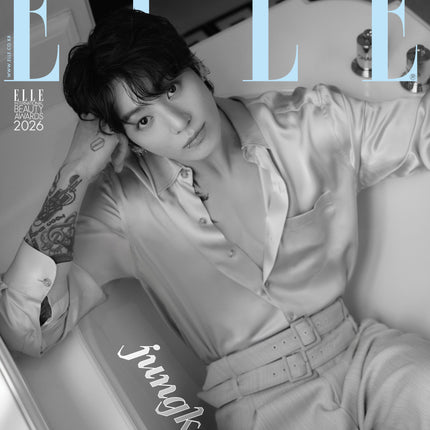 BTS JUNG KOOK - ELLE MAGAZINE 2026 JANUARY ISSUE COVER A - COKODIVE