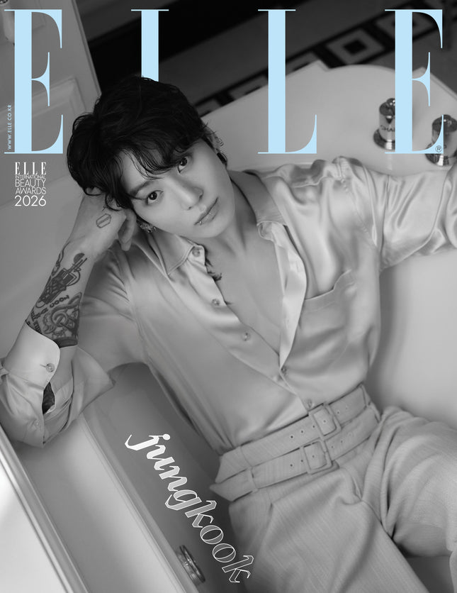 BTS JUNG KOOK - ELLE MAGAZINE 2026 JANUARY ISSUE COVER A - COKODIVE