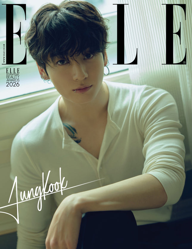 BTS JUNG KOOK - ELLE MAGAZINE 2026 JANUARY ISSUE COVER C - COKODIVE