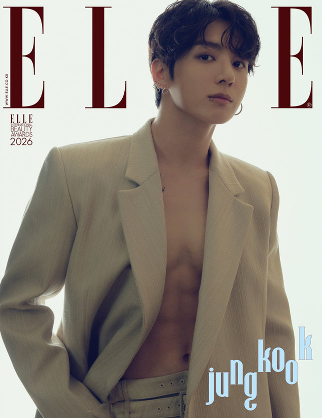 BTS JUNG KOOK - ELLE MAGAZINE 2026 JANUARY ISSUE COVER H - COKODIVE