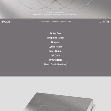 BTS JIMIN - FACE 1ST SOLO ALBUM WEVERSE ALBUM VER. NO P.O.B VER. - COKODIVE