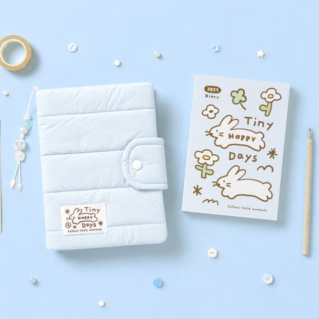 2027 TINY HAPPY DAYS DIARY BLUE RABBIT - COKODIVE