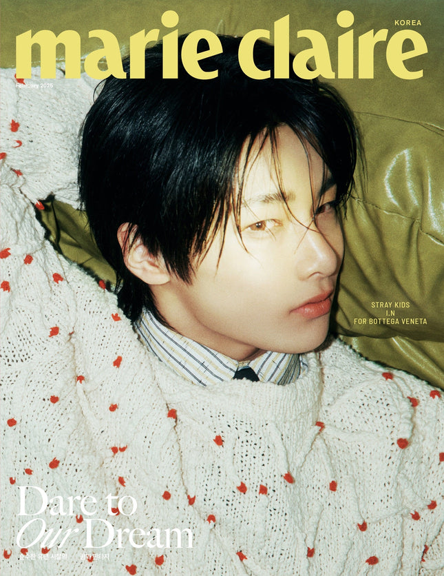 STRAY KIDS I.N - MARIE CLAIRE MAGAZINE 2025 FEBRUARY ISSUE COVER B - COKODIVE