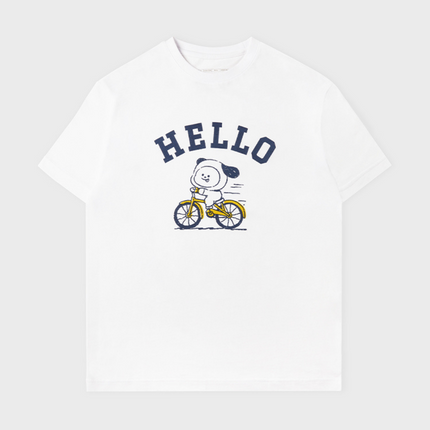 BT21 BASIC SHORT SLEEVE TSHIRT WHITE CHIMMY - COKODIVE