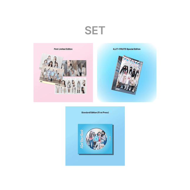 ILLIT - I GOT YOUR BACK JAPAN 2ND SINGLE ALBUM WEVERSE SHOP GIFT 3SET - COKODIVE