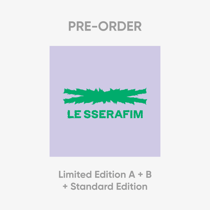 LE SSERAFIM - CRAZY JAPAN 3RD SINGLE ALBUM WEVERSE GIFT 3 SET (LIMITED EDITION A+B+STANDARD EDITION) - COKODIVE