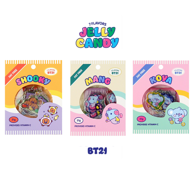 BT21 - BABY FLAKE STICKER PACK JELLY CANDY - COKODIVE