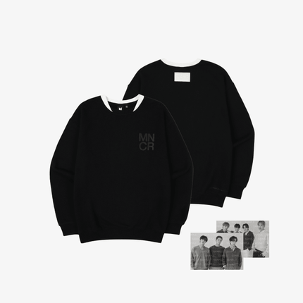 BTS - POP UP : MONOCHROME OFFICIAL MD CREWNECK SHIRT (BLACK) - COKODIVE