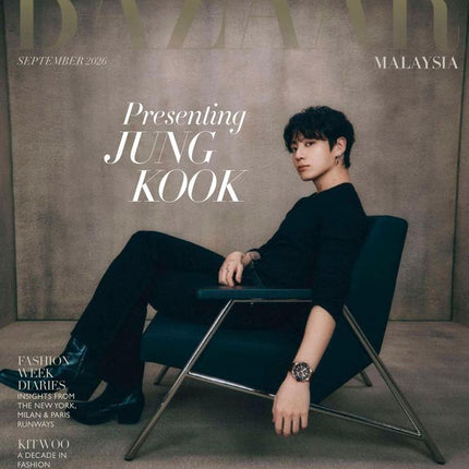 BTS JUNG KOOK - BAZAAR MALAYSIA MAGAZINE COVER - COKODIVE