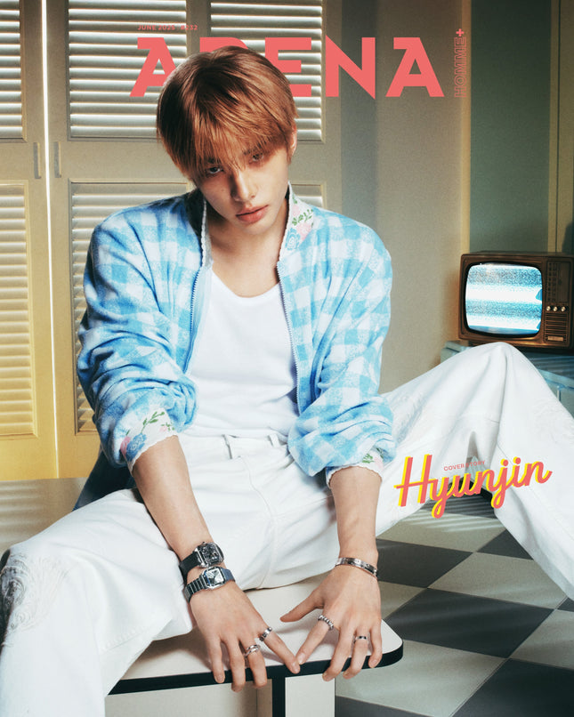 STRAY KIDS HYUNJIN - ARENA HOMME MAGAZINE JUNE 2025 ISSUE B COVER - COKODIVE