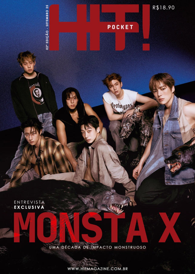 MONSTA X - HIT MAGAZINE BRAZIL SEPTEMBER ISSUE COVER