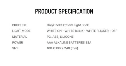 ONLYONEOF - OFFICIAL LIGHT STICK FROMM STORE GIFT VER. - COKODIVE