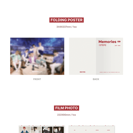 ENHYPEN - MEMORIES STEP 2 DVD + PIECES OF MEMORIES 2021-2022 SET WEVERSE GIFT VER. - COKODIVE