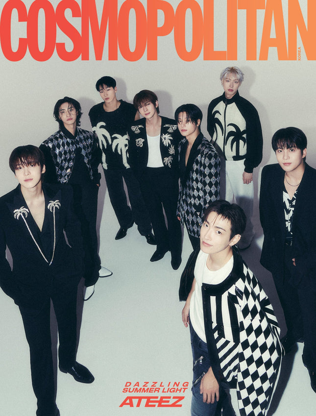 ATEEZ COSMOPOLITAN MAGAZINE 2024 JULY ISSUE GROUP B COVER - COKODIVE