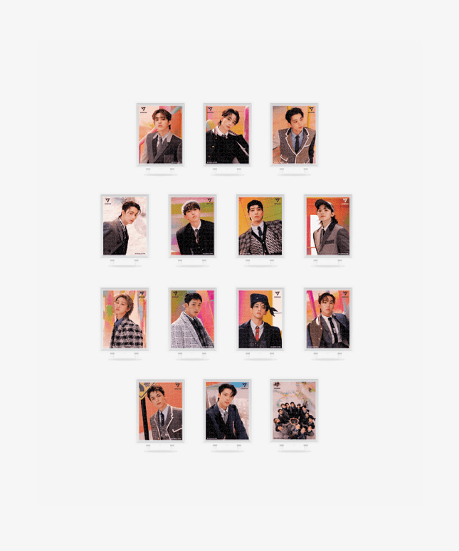 SEVENTEEN - CUBE & PUZZLE OFFICIAL MD MINI 80PCS STAND PUZZLE - COKODIVE