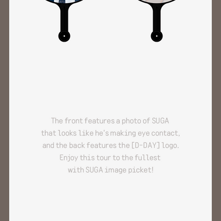 SUGA - AGUST D TOUR D-DAY OFFICIAL MD - COKODIVE