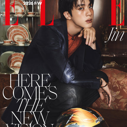 BTS JIN - ELLE MAGAZINE 2026 AUGUST ISSUE COVER C - COKODIVE