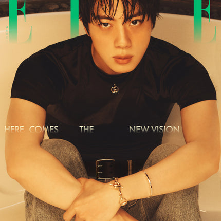 BTS JIN - ELLE MAGAZINE 2026 AUGUST ISSUE COVER D - COKODIVE