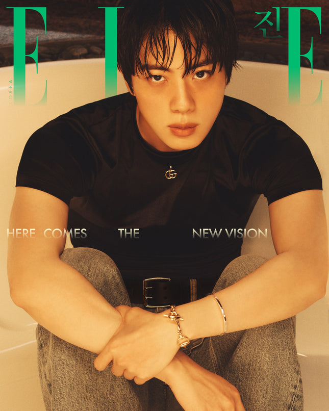 BTS JIN - ELLE MAGAZINE 2026 AUGUST ISSUE COVER D - COKODIVE
