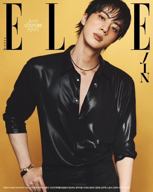 BTS JIN - ELLE MAGAZINE 2026 AUGUST ISSUE COVER F - COKODIVE