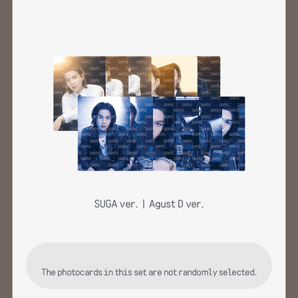 SUGA - AGUST D TOUR D-DAY OFFICIAL MD - COKODIVE