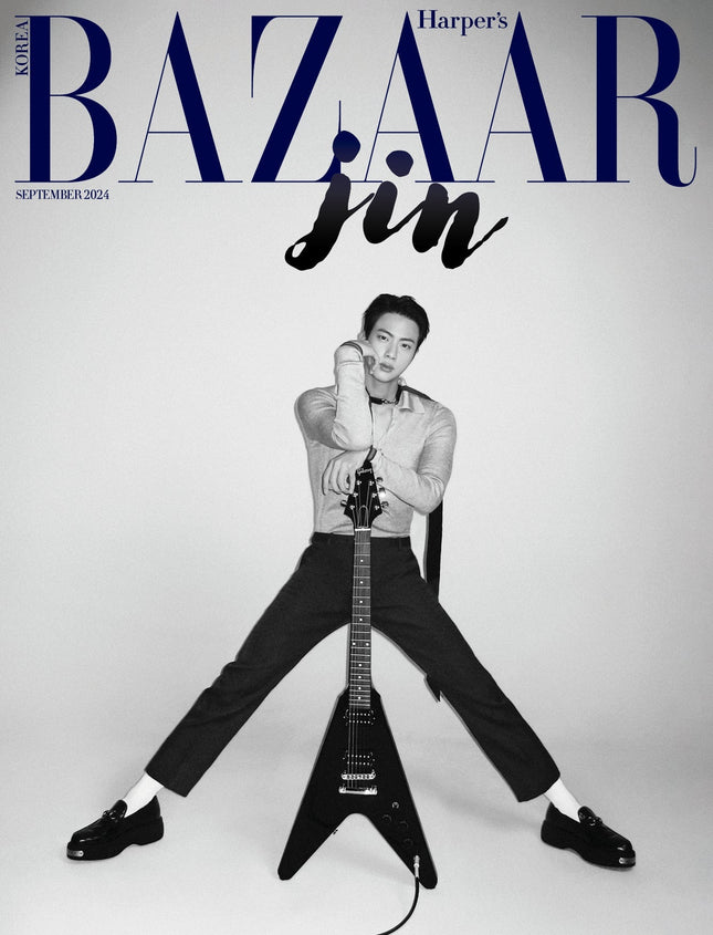 BTS JIN - BAZAAR MAGAZINE 2024 SEPTEMBER ISSUE C COVER - COKODIVE