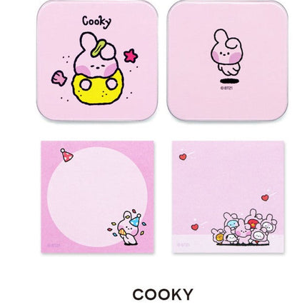 BT21 MININI TIN CASE MEMO PAD - COKODIVE