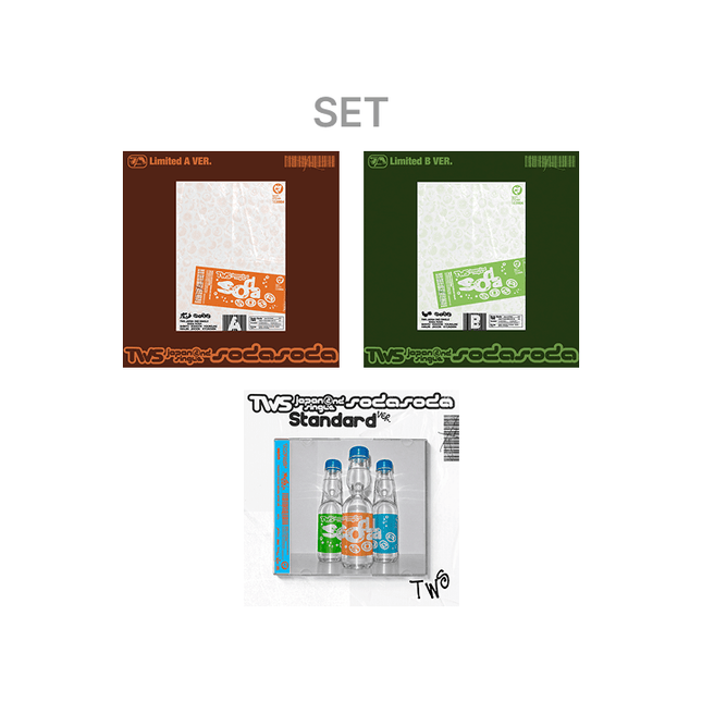 TWS - SODA SODA JAPAN 2ND SINGLE 3 SET (STANDARD + PHOTOBOOK VER LIMITED A,B) - COKODIVE