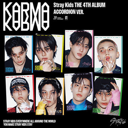 STRAY KIDS - KARMA 4TH ALBUM HMV JAPAN LUCKY DRAW EVENT ACCORDION RANDOM (LUCKY DRAW C + PHOTOCARD A) - COKODIVE