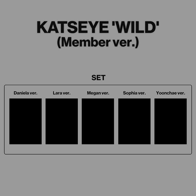 KATSEYE - WILD 3RD EP ALBUM MEMBER VER SET - COKODIVE
