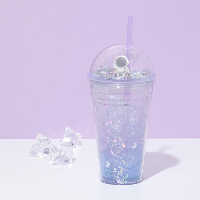 ASTRONAUT FIGURE STRAW TUMBLER - COKODIVE