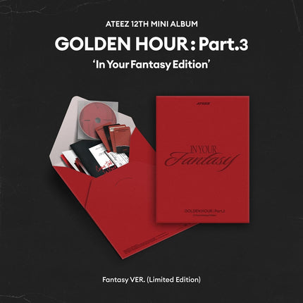 ATEEZ - GOLDEN HOUR : PART.3 IN YOUR FANTASY EDITION FANTASY VER (LIMITED EDITION) MAKESTAR GIFT - COKODIVE