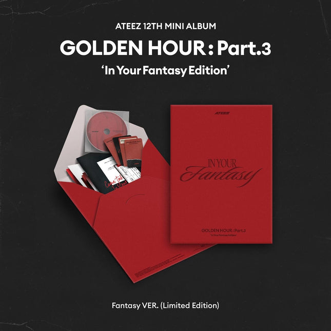 ATEEZ - GOLDEN HOUR : PART.3 IN YOUR FANTASY EDITION FANTASY VER (LIMITED EDITION) MAKESTAR GIFT - COKODIVE