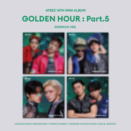 ATEEZ - GOLDEN HOUR : PART.5 14TH MINI ALBUM DIGIPACK UNIT VER SET 1 - COKODIVE