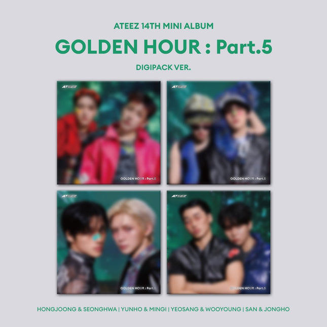 ATEEZ - GOLDEN HOUR : PART.5 14TH MINI ALBUM DIGIPACK UNIT VER SET 1 - COKODIVE